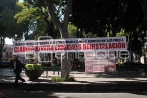 PLANTÓN DESPEDIDOS AYUNTAMIENTO