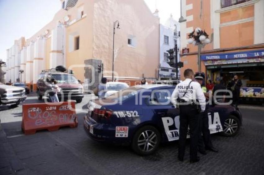 OPERATIVO AMBULANTES . CIERRE VIAL