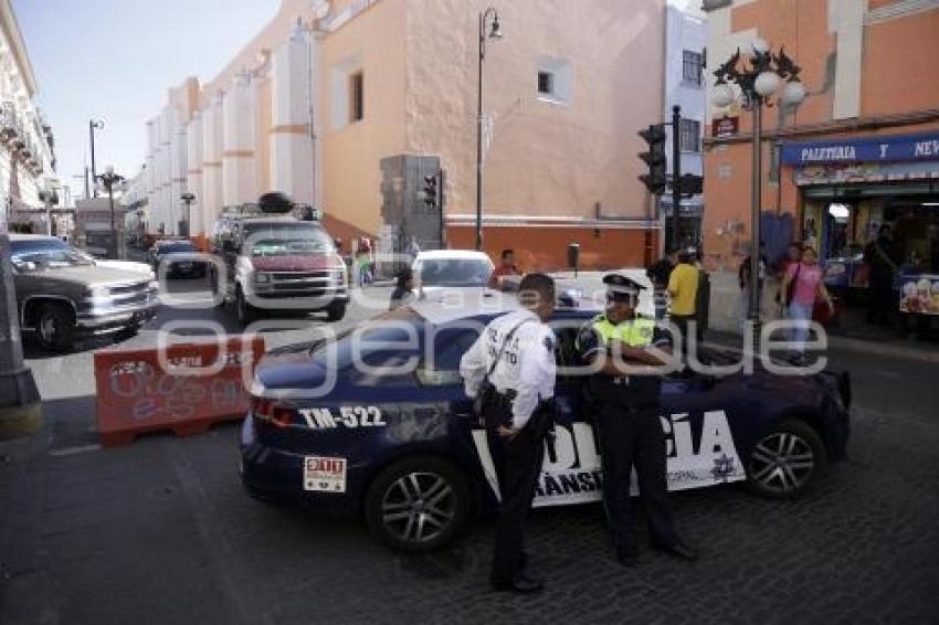 OPERATIVO AMBULANTES . CIERRE VIAL