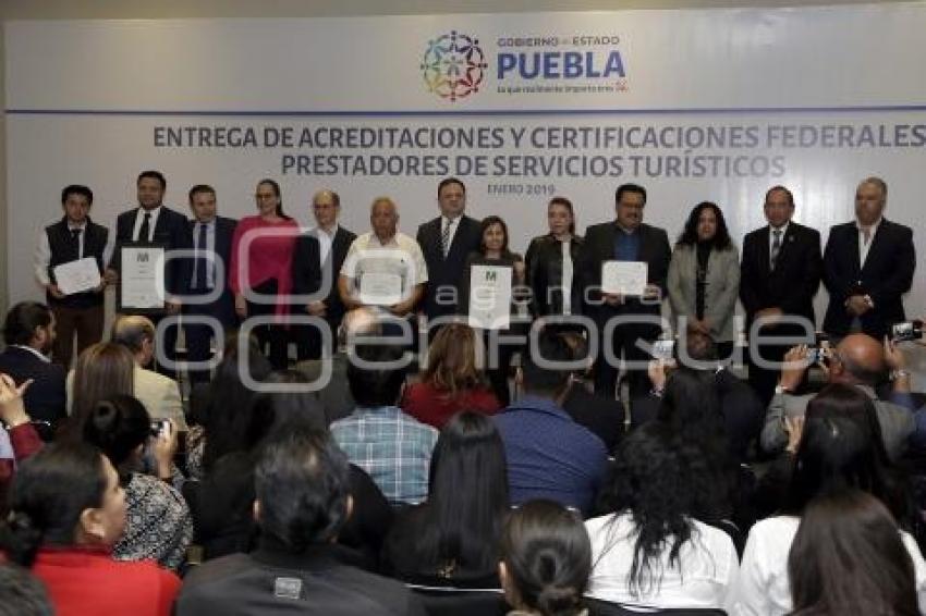 SERVICIOS TURÍSTICOS . CERTIFICACIONES