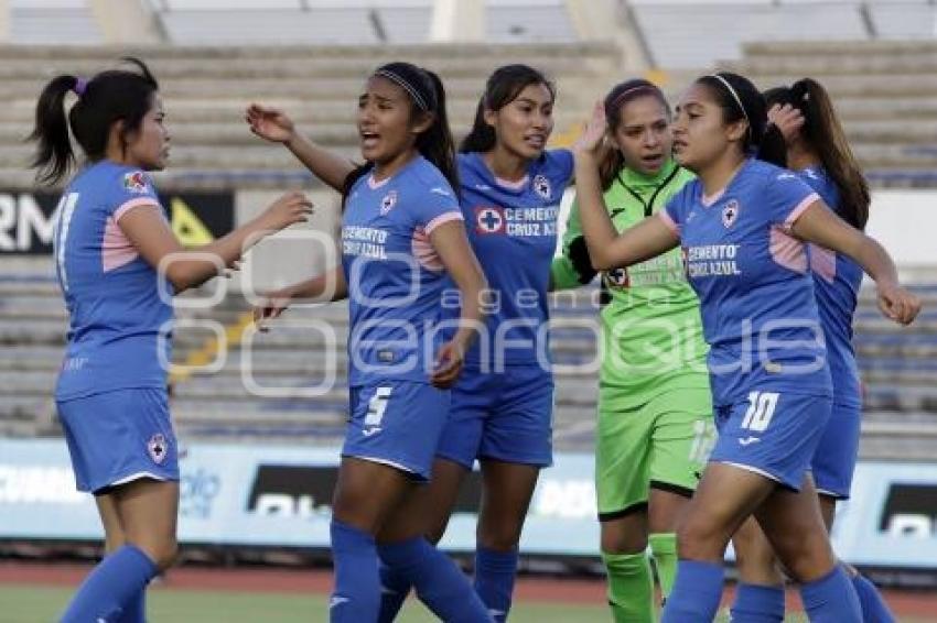 FUTBOL FEMENIL . LOBOS VS CRUZ AZUL