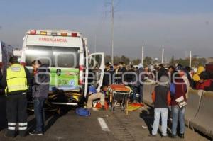 ACCIDENTE . AUTOPISTA PUEBLA-MEXICO