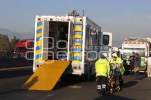 ACCIDENTE . AUTOPISTA PUEBLA-MEXICO