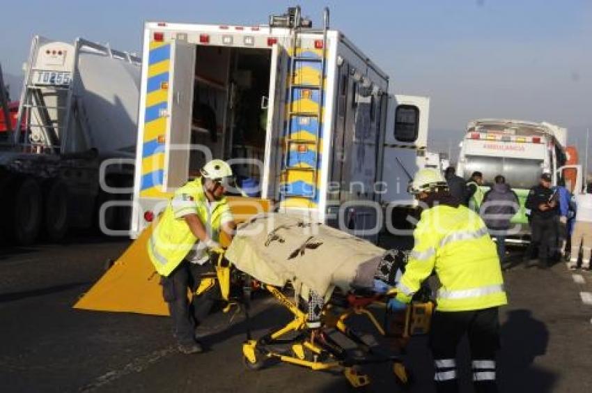 ACCIDENTE . AUTOPISTA PUEBLA-MEXICO