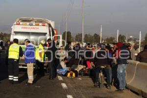 ACCIDENTE . AUTOPISTA PUEBLA-MEXICO