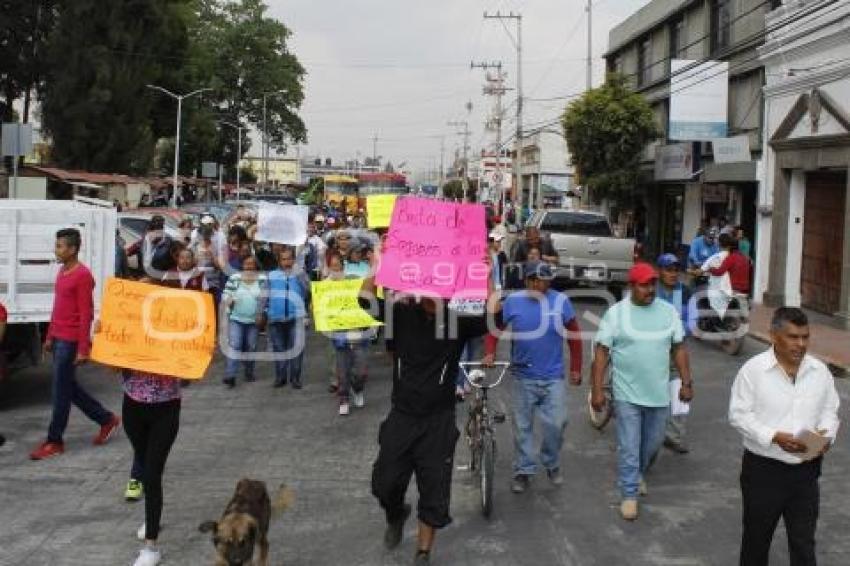 MANIFESTACIÓN . HUEJOTZINGO