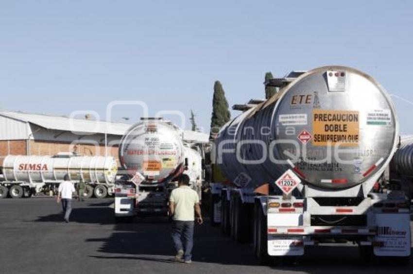 MANIFESTACIÓN TRANSPORTISTAS COMBUSTIBLE