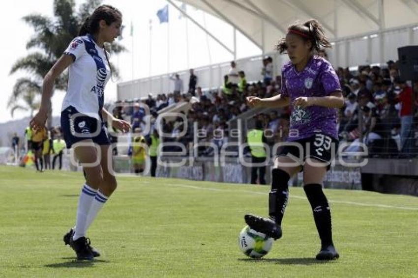 FUTBOL FEMENIL . CLUB PUEBLA VS TUZOS