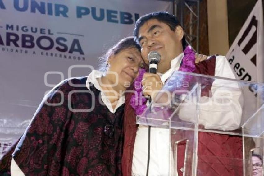 MIGUEL BARBOSA . CIERRE DE PRECAMPAÑA