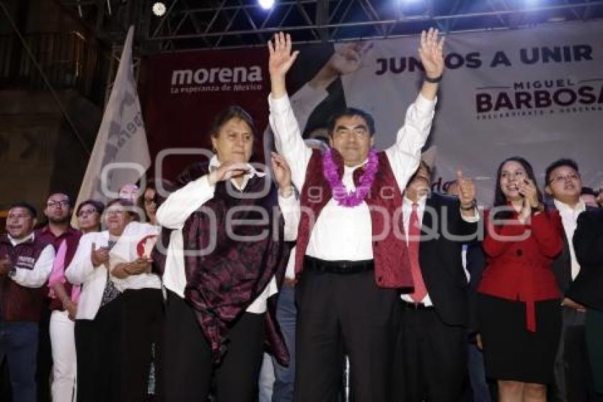 MIGUEL BARBOSA . CIERRE DE PRECAMPAÑA