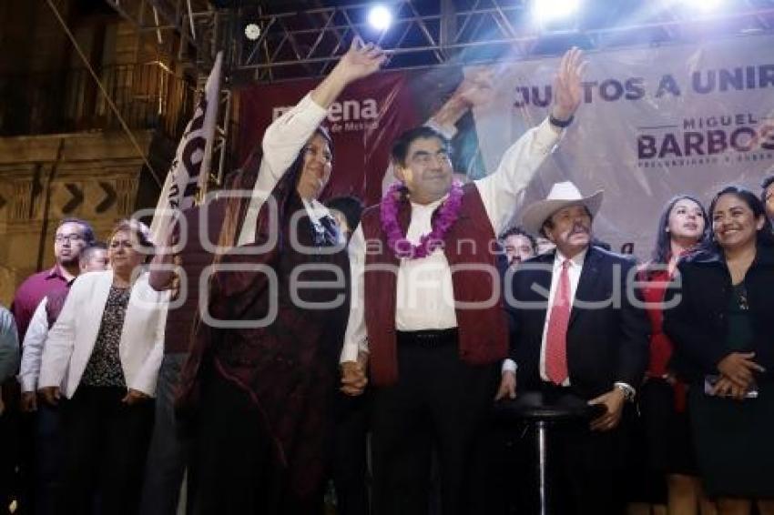 MIGUEL BARBOSA . CIERRE DE PRECAMPAÑA