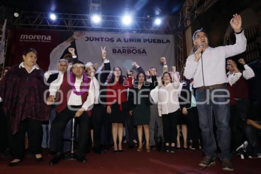 MIGUEL BARBOSA . CIERRE DE PRECAMPAÑA