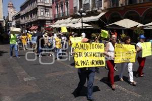 VISITA AMLO . MANIFESTACIÓN