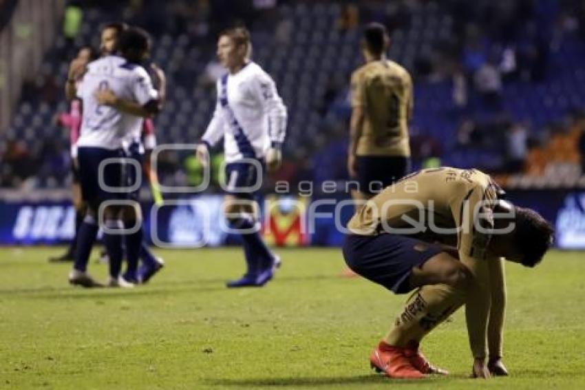 FÚTBOL . CLUB PUEBLA VS PUMAS