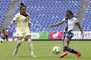 FUTBOL FEMENIL . CLUB PUEBLA VS AMERICA