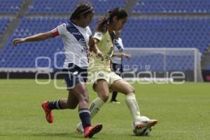 FUTBOL FEMENIL . CLUB PUEBLA VS AMERICA