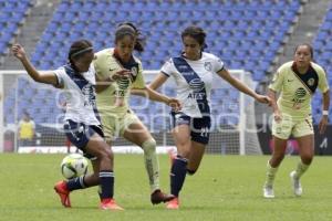 FUTBOL FEMENIL . CLUB PUEBLA VS AMERICA