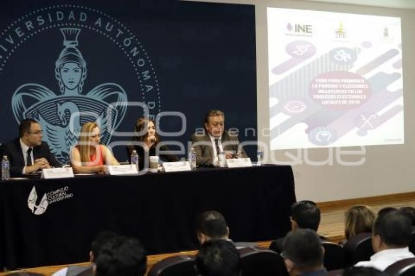 INE . FORO ELECCIONES INCLUYENTES