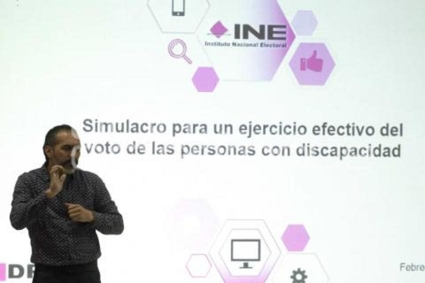 INE . SIMULACRO ELECCIONES