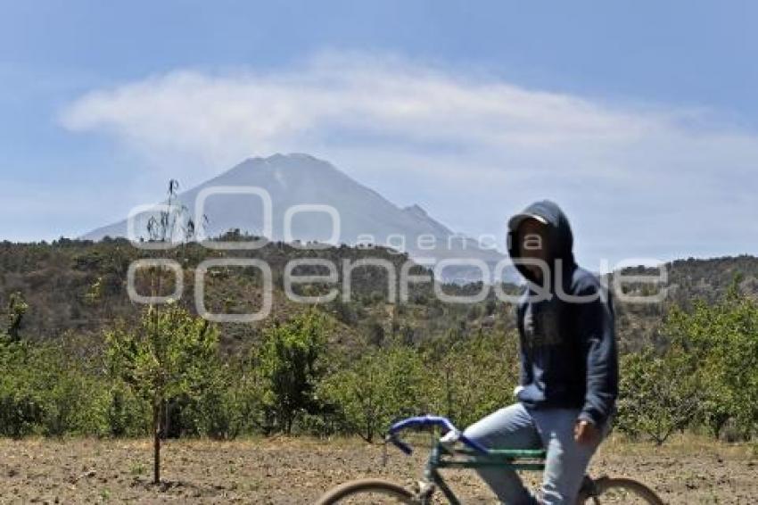 VOLCÁN POPOCATÉPETL . CAMBIO DE FASE