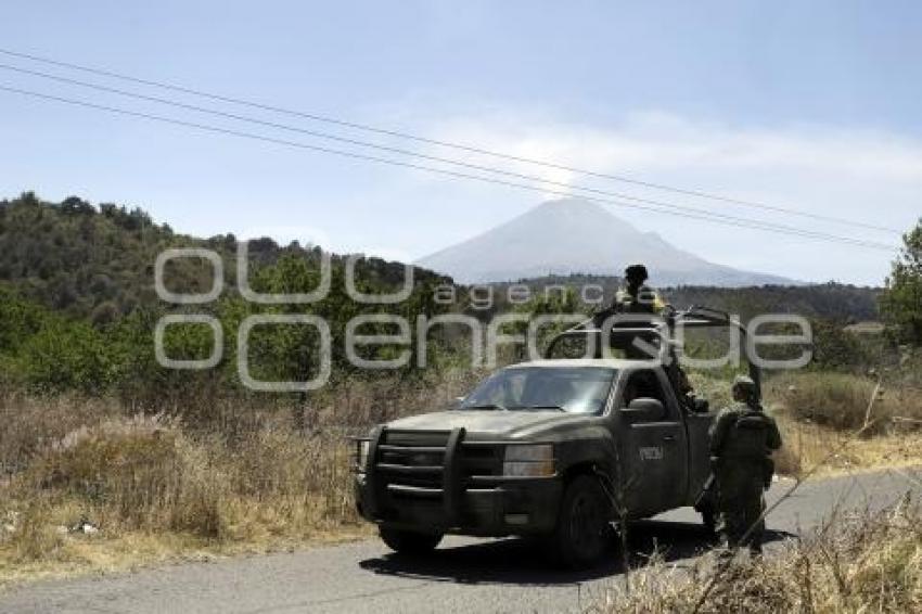 VOLCÁN POPOCATÉPETL . CAMBIO DE FASE