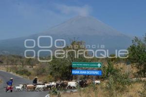 VOLCÁN POPOCATÉPETL . RUTAS DE EVACUACIÓN