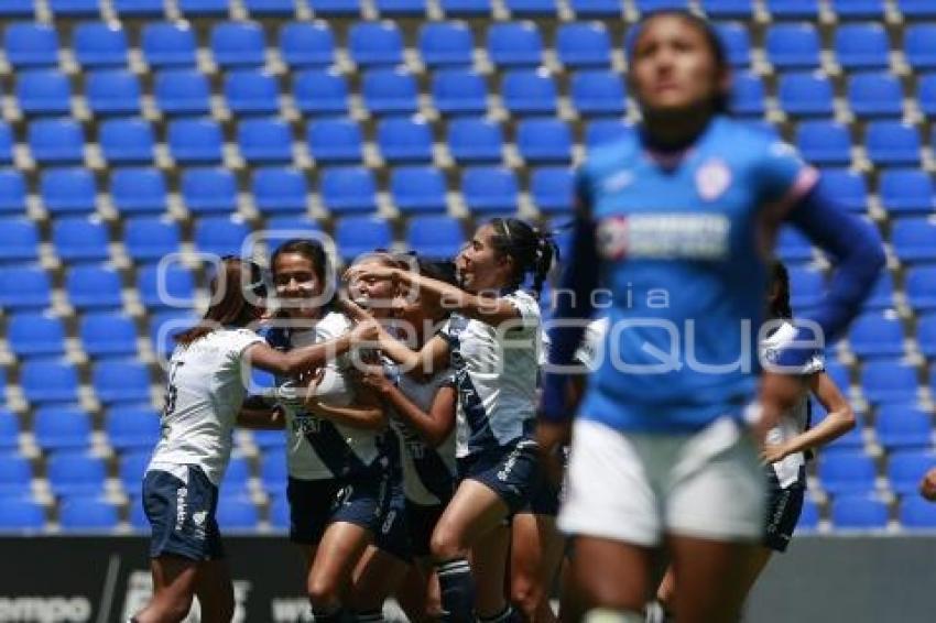 FUTBOL FEMENIL . CLUB PUEBLA VS CRUZ AZUL 