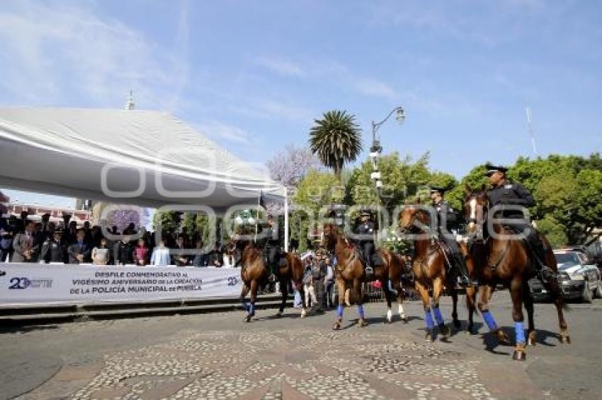 DESFILE . ANIVERSARIO POLICÍA MUNICIPAL