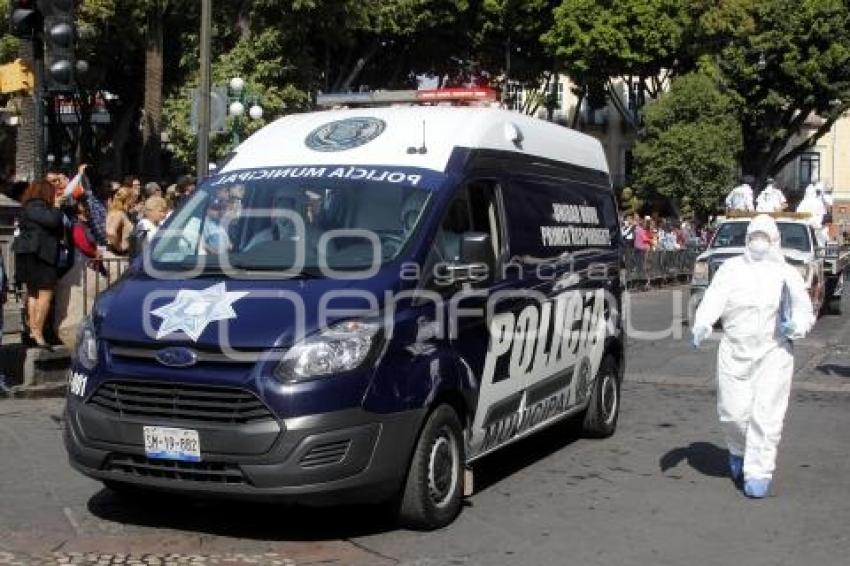 DESFILE . ANIVERSARIO POLICÍA MUNICIPAL