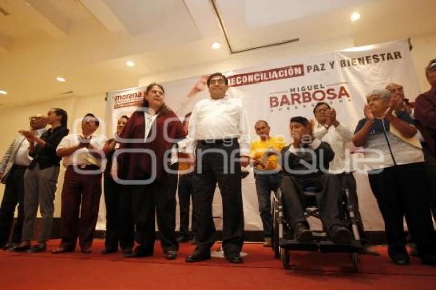 MIGUEL BARBOSA . REUNIÓN CON GRUPOS VULNERABLES