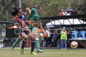 FUTBOL FEMENIL . CLUB PUEBLA VS AZTECAS