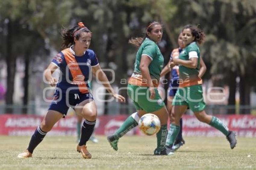 FUTBOL FEMENIL . CLUB PUEBLA VS AZTECAS