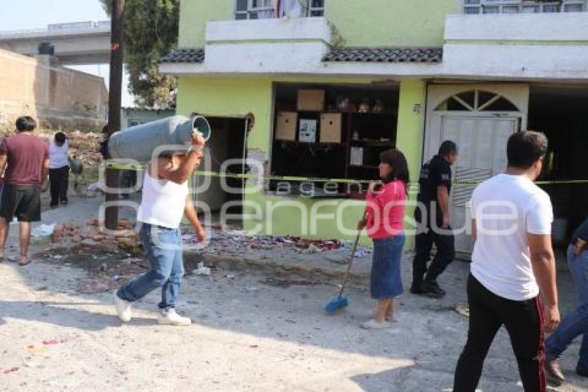 EXPLOSIÓN . SAN FELIPE HUEYOTIPLAN