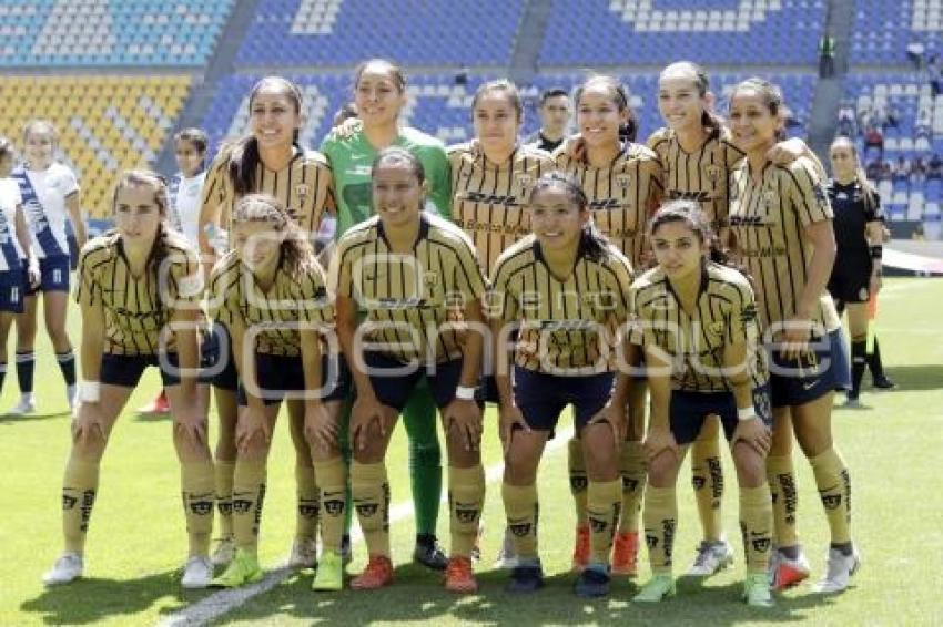 FUTBOL FEMENIL . CLUB PUEBLA VS PUMAS