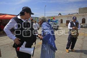 SIMULACRO DE EVACUACIÓN . VOLCÁN