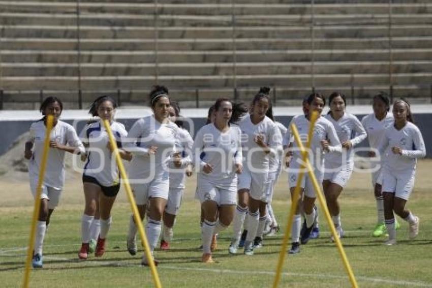 CLUB PUEBLA FEMENIL . ENTRENAMIENTO