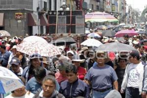 COMERCIANTES DE SAN MARTÍN TEXMELUCAN . MANIFESTACIÓN