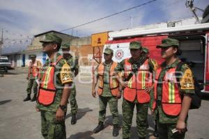 SIMULACRO DE EVACUACIÓN . VOLCÁN