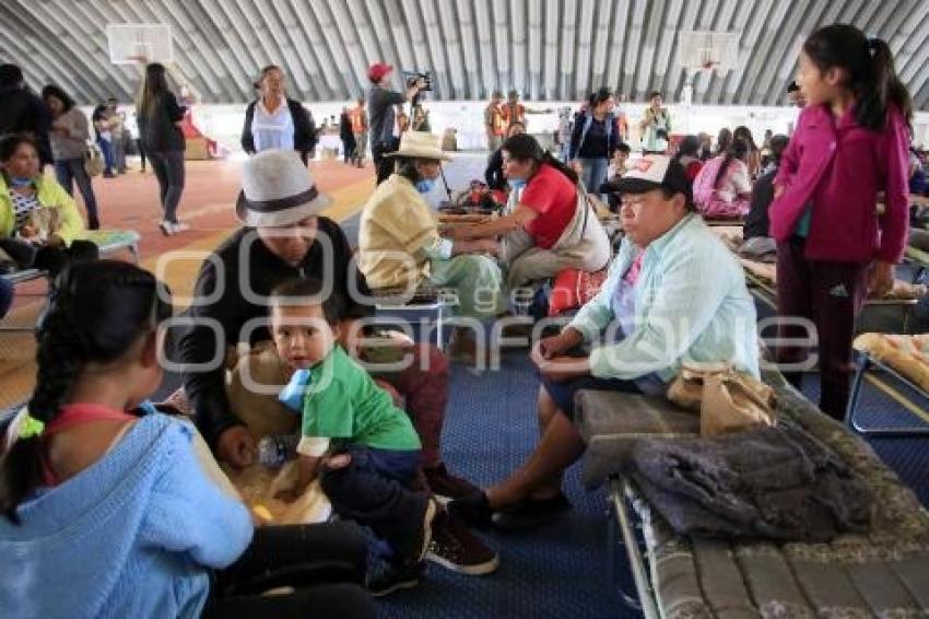 SIMULACRO DE EVACUACIÓN . VOLCÁN