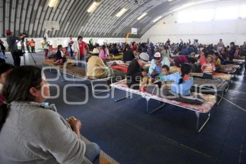 SIMULACRO DE EVACUACIÓN . VOLCÁN