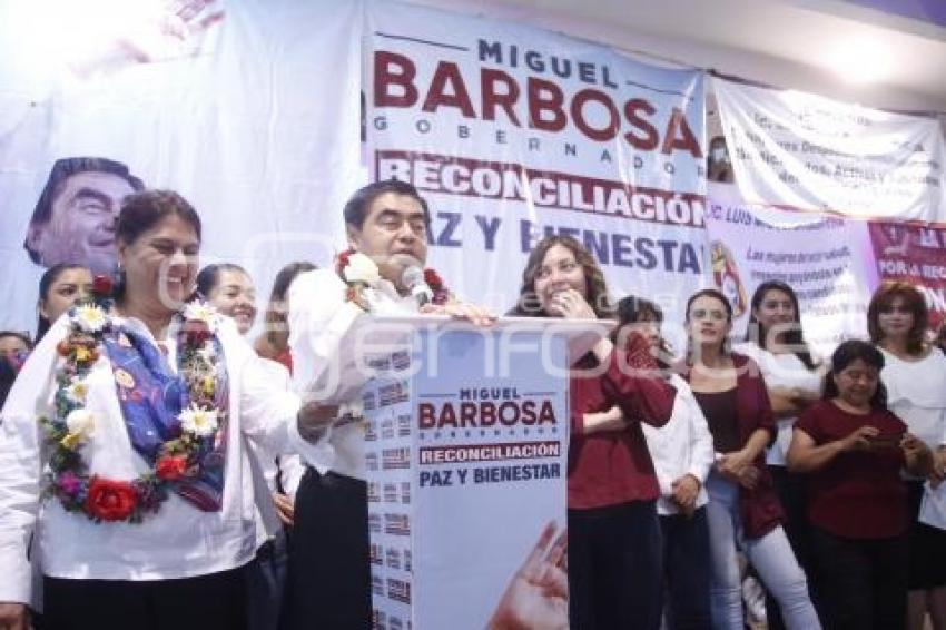 MIGUEL BARBOSA . REUNIÓN CON MUJERES