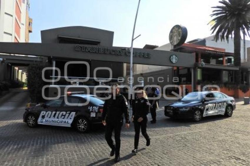 BALACERA EN CAFETERÍA