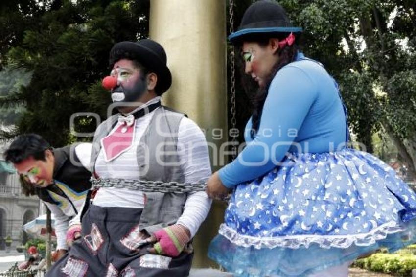 MANIFESTACIÓN PAYASOS