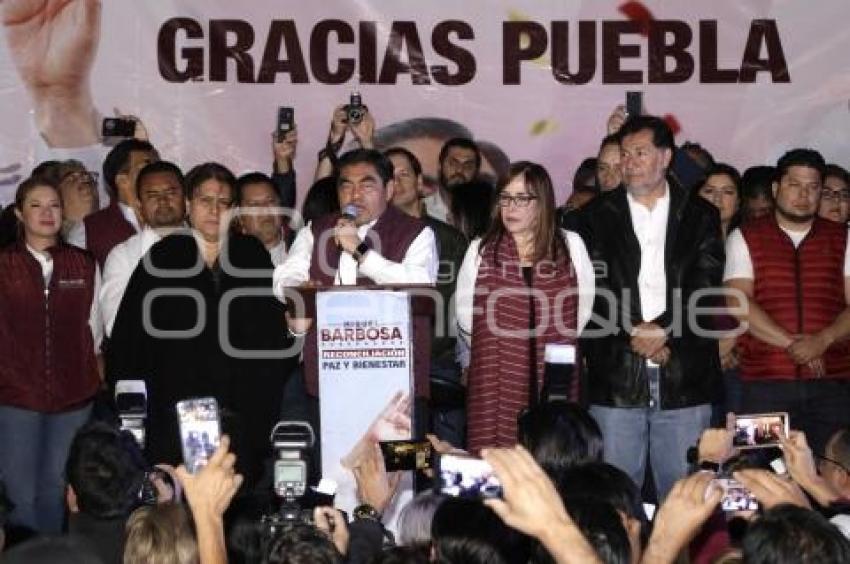 ELECCIONES . CELEBRACIÓN BARBOSA ZÓCALO