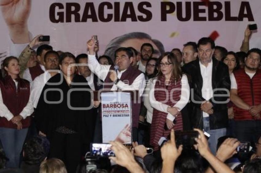 ELECCIONES . CELEBRACIÓN BARBOSA ZÓCALO