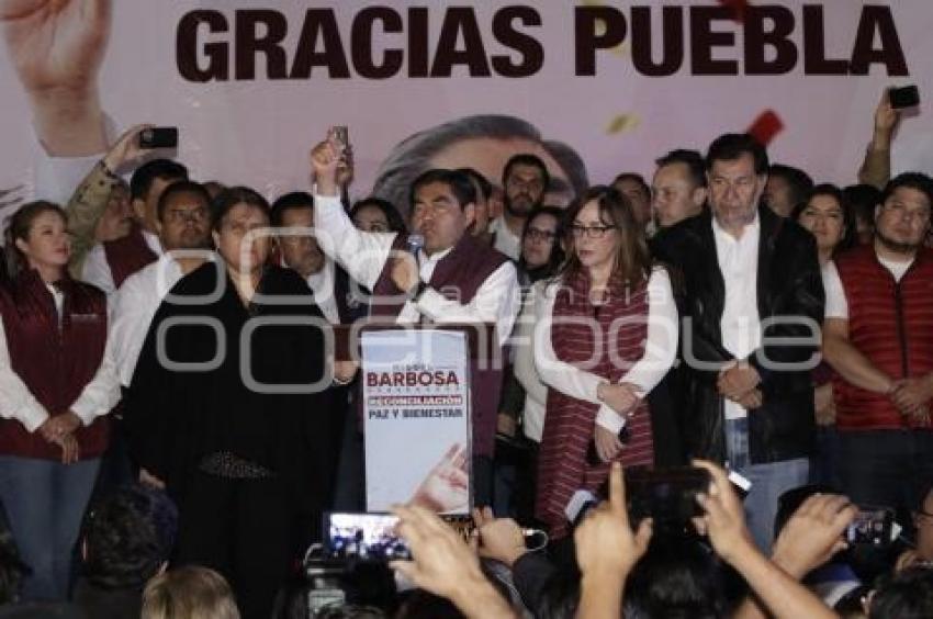 ELECCIONES . CELEBRACIÓN BARBOSA  ZÓCALO