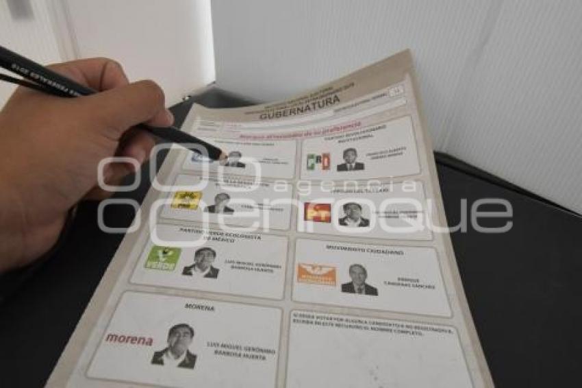 ELECCIONES . BOLETA ELECTORAL