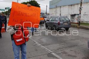 BLOQUEO BULEVAR 18 DE NOVIEMBRE