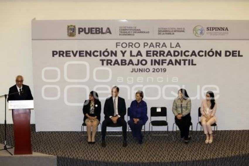 GOBIERNO ESTATAL . FORO TRABAJO INFANTIL