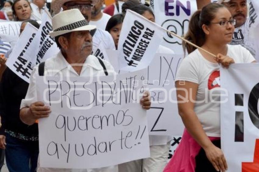 MARCHA POR LA PAZ . ATLIXCO